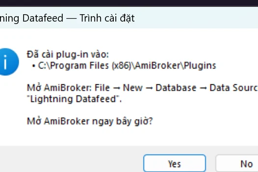 Hộp thoại báo đã cài plug-in vào thư mục Plugins, kèm bước kế tiếp: File, New, Database rồi chọn Data Source.